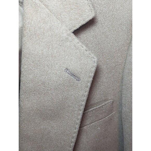 Vtg. Fitzgerald By John McCoy Expressly For Dillard's 100% Cashmere Beige Blazer - Picture 5 of 16